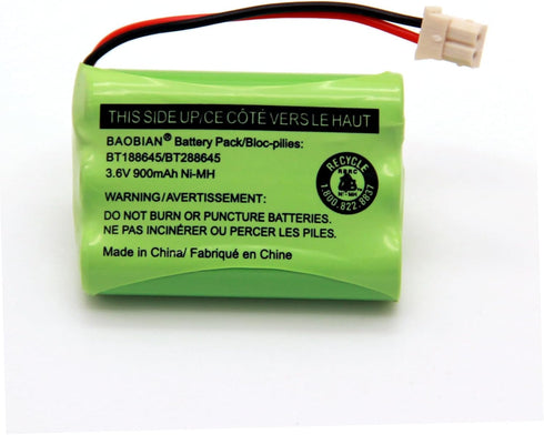 BT188645/BT288645 Battery Pack 3.6V 900mAh Ni-MH Compatible with VTech VM312 VM3251 VM3252 VM3261 Motorola MBP481 MBP482 MBP483 Digital Video Baby...