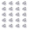 20-Pack Mini Self Adhesive Caster Wheels, 360 Degree Rotation Swivel Caster, Stick on Wheels for Small Furniture, Furniture Pulley Castor Plastic ...