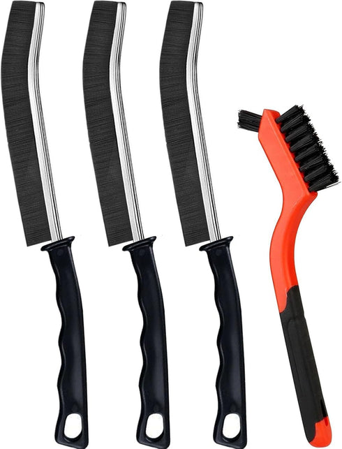 Crevice Cleaning Brush, 3+1Pcs Hard Bristle Gap Cleaning Brush Tool for Tight Spaces, 2024 Dead Corners Multifunctional Cleaner Brush for Househol...