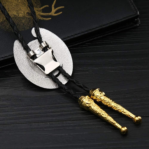 HUABOLA CALYN Bolo Tie for Men- Golden Initial Letter ABCDMJR to Z Western Cowboy Bolo Tie for Women...