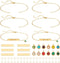 UNICRAFTALE 8 Sets Bracelet Making Kit Stainless Steel Blank Rectangle Link Bracelet with Birthstone Charms with 40pcs Jump Rings Bangles Bracelet...