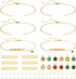 UNICRAFTALE 8 Sets Bracelet Making Kit Stainless Steel Blank Rectangle Link Bracelet with Birthstone Charms with 40pcs Jump Rings Bangles Bracelet...