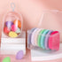 4 Pcs Makeup Sponge Holder Case, Beauty Blender Holder Cosmetic Egg Makeup Sponge Powder Puff Protective Container Storage Box for Travel (Transpa...