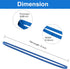 120 Pieces Large Rubber Bands Heavy Duty Large Rubber Bands Strong Elastic Bands for Office Supply, File Folders, Garbage Cans, 8 Inches (Blue)...