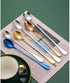 Demitasse Espresso Spoons, Coffee Spoon, 7.7Inches Stainless Steel Spoons for Dessert, Set of 6(blue)...