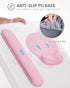 Ergonomic Mouse Pad Wrist Support Set, Memory Foam Keyboard Wrist Rest Set, Relieve Wrist Pain Keyboard Pad, Non-Slip Base Mousepad(Pink Set)...