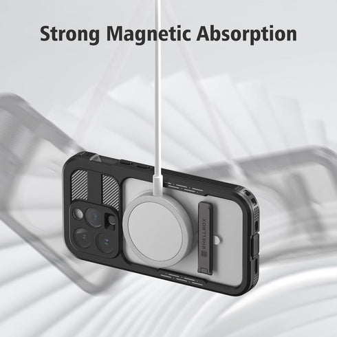 Designed for iPhone 15 Pro Max Case Waterproof with Stand, Shockproof Phone Case with Built in Screen Protector for iPhone 15 Pro Max Black...