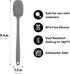Carrotez Silicone Spoon Spatula, 9.4 inch Heat Resistant Cooking Spoon, Spoonula, Non Stick Spatula for Stir Fry, Cooking, Baking - Modern Grey...