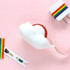 1-Pack Creative Cloud Tape Dispenser with Rainbow Masking Tape,Decorative Cartoon Plastic Tape Holder Cutting Tape for Home Office School Statione...