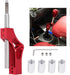 Qiilu Adjustable Shift Extension Shifter Knob with Adapters Stainless Steel Height Lever Extension Gear Shifter Extender Kit for Manual Shift Knob...