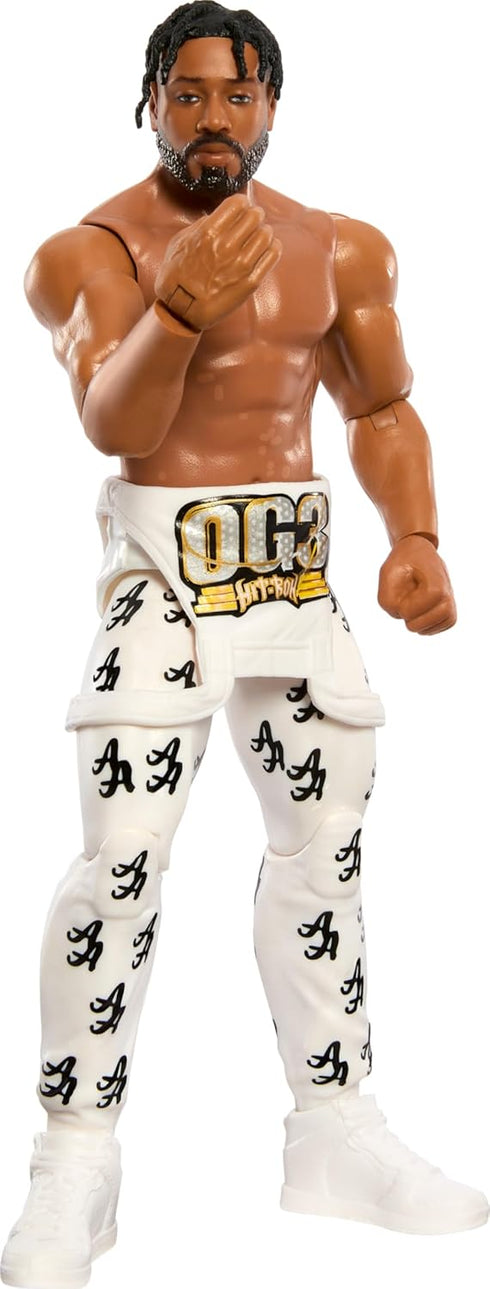 WWE Action Figure, 6-inch Collectible Ashante Adonis with 10 Articulation Points & Life-Like Look...