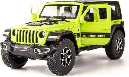 Compatible for 1/32 Wrangler Alloy Diecast Pull Back Model Car Collectible Gift with Light and Sound Toy Vehicle for Kids Boys Girls Toddler Chris...
