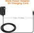 15W Power Adapter Replacement for Echo Pop, Dot 5th Gen, 4th Gen, 3rd Gen, Kids Edition, TV Cube Smart Speakers - Black Charger Cord Plug Long Cab...