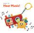 Nuby Plush Phone Pals Musical Hanging Toy with Connector Ring: 0M+, Multi...