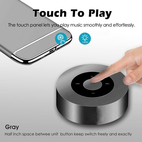 Smart LED Touch play Bluetooth Speaker/Portable Wireless Speakers with HD Sound / 12-Hour Playtime/Bluetooth 5.0 / TF card Support play speaker/Au...