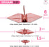 100 Origami Paper Crane Washi Paper Origami Crane Different patterns Japanese Print Made of 3.81cm 1.5 inches for Wedding decor Origamipolly...
