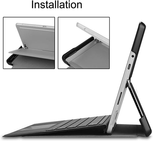 Case for Surface Go 4 2023 /Go 3 2021 /Go 2 2020 /Surface Go 2018, Slim Fit Leather Smart Case Cover with Pencel Holder for Microsoft Surface Go B...