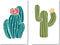 GORGECRAFT 2 Styles Cactus Stencils 20 * 30cm Desert Themed Stencils Reusable Summer Cacti Stencils Sign Square Stencil for Painting On Wood Wall ...