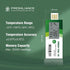 Freshliance Temperature Data Logger LCD Single Use with PDF Report 7Days 1Pack Fresh Tag1D...