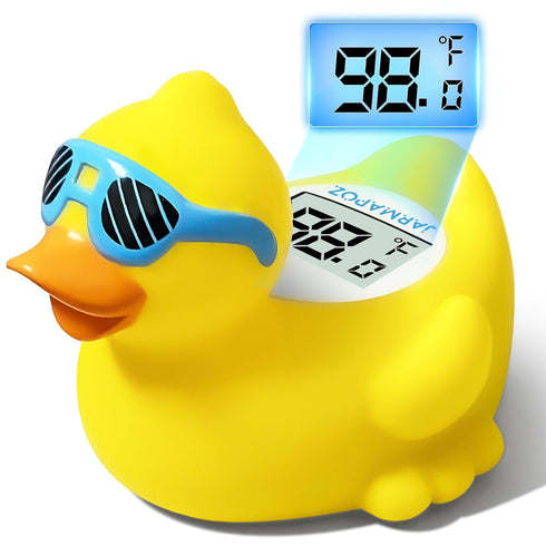 Duck Baby Bath Thermometer, Newborn Bath and Room Temperature Thermometer Safety Floating Toy, Bathtub Thermometer for Infant...