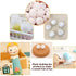 10 Pcs White Rattle Balls Inserts Rattle Box Repair Doll Noise Maker Noise Maker Insert Rattle Toy for Animal Puppet Doll Baby Pet Toy, Rattle...