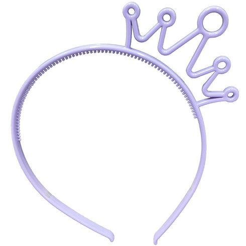 XIMA 12pcs Spring Colors ABS Plastic Material Crown Girls Headbands Tiaras Head Band Princess Children Headear Hair Accessory (SP-Crown)...