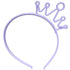 XIMA 12pcs Spring Colors ABS Plastic Material Crown Girls Headbands Tiaras Head Band Princess Children Headear Hair Accessory (SP-Crown)...