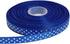 Polka Dot Grosgrain Ribbon 25 Yard Each Roll 100% Polyester (3/8", Royal Blue)...