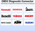 3-in-1 OBD2 Adapter Cable,16 pin to 6 pin 4 pin 3 pin OBD Diagnostic Cable,OBD2 to OBD1 6 pin 4 pin 3 pin Plug Adapter for Honda Guzzi Kawasaki Su...