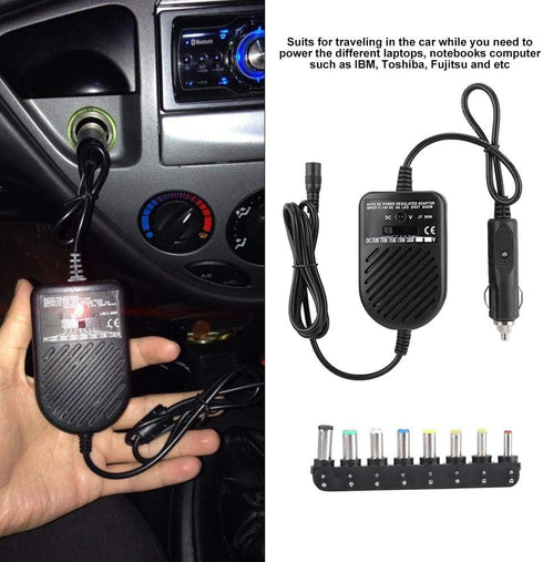 Universal 80W DC Car Charger, 15-24V Power Supply Adapter Set for Laptop Notebook...