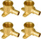 SUNGATOR 4-Pack Pex Drop Ear Elbow 1/2", Pex Fittings 1/2 inch Drop Ear, 1/2" Pex to 1/2" Female NPT, 1/2 inch Pex Shower Head Fittings, No Lead B...