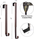 Myfolrena Wreath Hanger (Bronze-1 Pack) - Stainless Steel Adjustable Door Hanger for Front Door, 15-24inch, 20lb Weight Capacity...