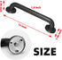Metal Industrial Stairs Grab Wall Handrail Staircase Steps Indoor Exterior Outdoor Deck Hand Rail Safety Grab Bar (Matte Black) Handle for Stairs ...