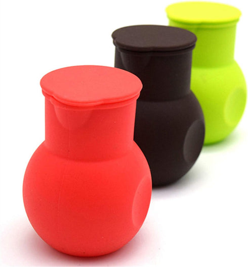 3 Pcs Silicone Chocolate Melting Pot, Butter Sauce Milk Microwave Baking Pouring Tool...
