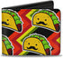 Buckle-Down Wallet, Bifold, Taco Man, Vegan Leather...