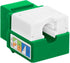 Cmple - RJ45 Keystone Jack 90 Degree Cat5e Keystone Jack Insert Punch Down RJ45 Connectors Female for Wall Plates, Patch Panels, Patch Cables, Eth...