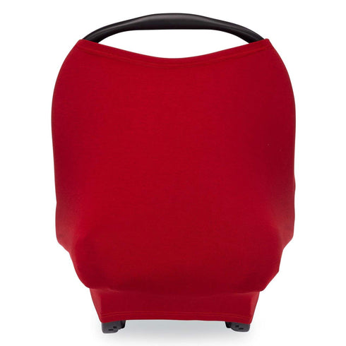 Parker Baby 4 in 1 Car Seat Cover for Girls and Boys - Stretchy Carseat Canopy, Nursing Cover, Grocery Cart Cover, High Chair Cover - “Cherry”...