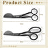 2 Pieces Duckbill Shears 6 and 7 Inches Duckbill Applique Scissors Bent Curved Offset Handle Duckbill Scissors for Carpet Pile, Art, Crafting, Fab...