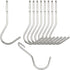 10PCS Heavy Duty S Hooks Pot Hooks Pan Rack Holder Hooks, 90 Degree Twist Angled Hooks, Pot Rack Hooks, Angled pot S hook for Hanging Kitchen Uten...
