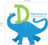 DECOWALL DS-8033 A-Z Dinosaur Alphabet (Small) Kids Wall Stickers Decals Peel and Stick Removable for Nursery Bedroom Living Room Art murals Decor...