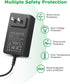15V 2A DC Power Supply Adapter 30W AC/DC Charger AC 100V-240V to DC 15 Volt 2000mA 1500mA 1000mA Replacement Power Cord with 8TIPS for Monitor Wir...
