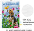 Welcome Dog Garden Flag Vertical Double Sided Burlap Flower Summer Yard Outdoor Decor Home Decor (12.5 x 18, Welcome Dog)...