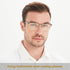 EYECEDAR 5-Pack Reading Glasses for Men Metal Half Frame Rectangular Style Spring Hinges Eyeglasses Mens Readers 1.50...
