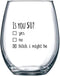 50th Birthday Gifts for Women and Men Wine Glass - Funny Is You 50 Gift Idea for Mom Dad Husband Wife – 50 Year Old Party Supplies Decorations for...