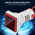 LED Digital Voltage Tester Current Detector Square 22mm Dual Display Panel Voltmeter Ammeter AC 0-100A 60-500V Meter Indicator (Red)...