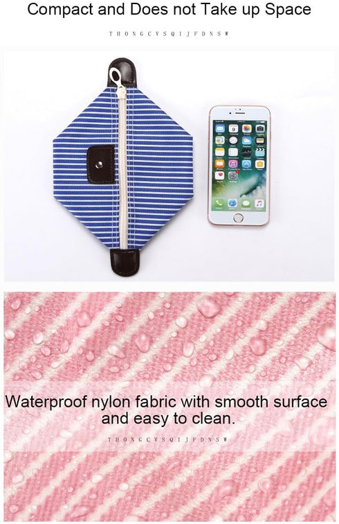 Small Makeup Bag Mini Travel Toiletry Bag Waterproof Portable Make Up Bag Zipper Foldable Pouches for Women...