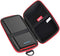 Hermitshell Hard Travel Case for Ekrist/LanLuk Portable Charger Power Bank 25800mAh (Black + Red Zipper)......