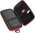 Hermitshell Hard Travel Case for Ekrist/LanLuk Portable Charger Power Bank 25800mAh (Black + Red Zipper)......