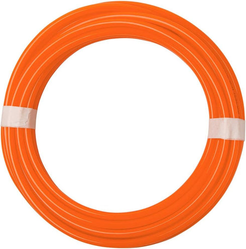 Quickun Pneumatic Tubing 1/4" Tube OD PU Polyurethane Tube Air Hose Line for Air Compressor Fitting or Fluid Transfer (Orange 32.8ft)...