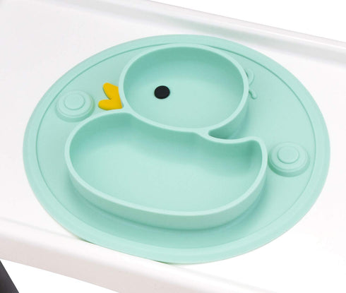 Silicone Detachable Toddler Meal Tray - Portable Non-Slip Suction Cup for Kids Babies and Kids1...